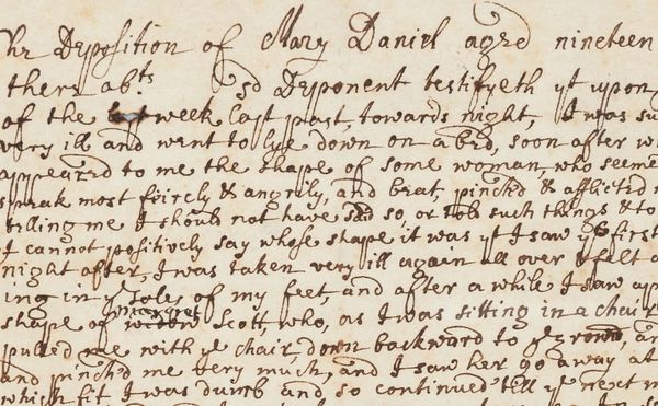 A Rare Deposition from the Salem Witch Trials Goes to Auction