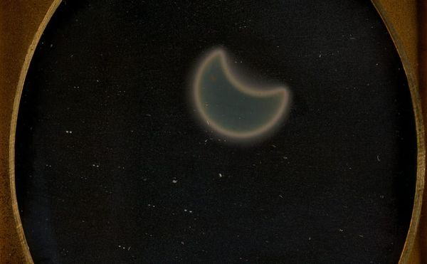 The First Photographs of a Solar Eclipse