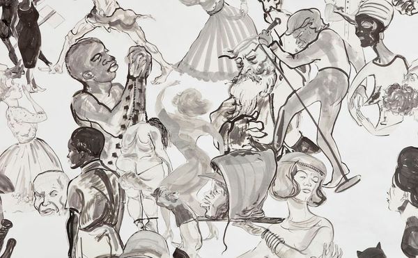 Kara Walker, "Christ's Entry into Journalism" (2017), Sumi ink and collage on paper, 151 x 191 in (© Kara Walker, courtesy of