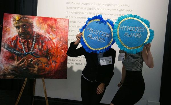 At BP-Sponsored Art Show, Protesters Call Out the Corporation’s Abuses