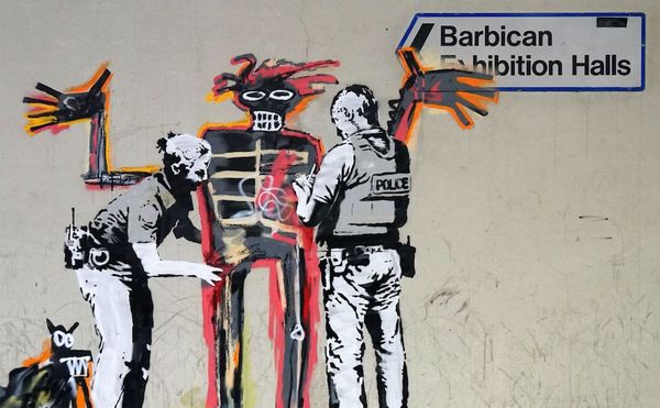 Banksy mural near the Barbican Centre (via banksy.co.uk)