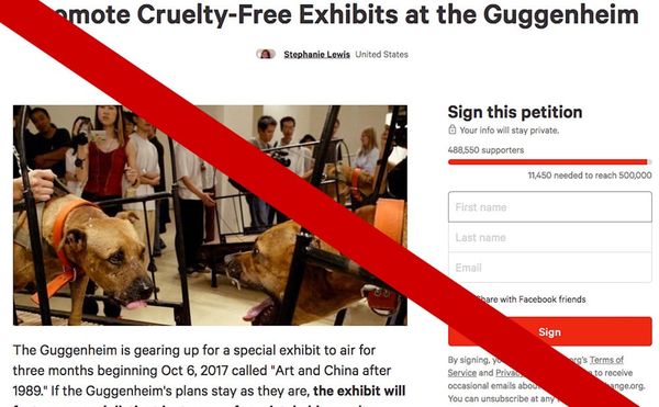 Guggenheim Pulls Three Works from Upcoming Show After Outcry Over Animal Abuse [UPDATED]