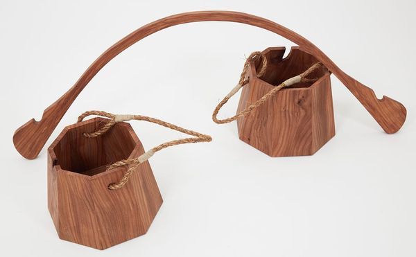 A Fallen Brooklyn Elm Shaped into Objects That Reflect on Immigration