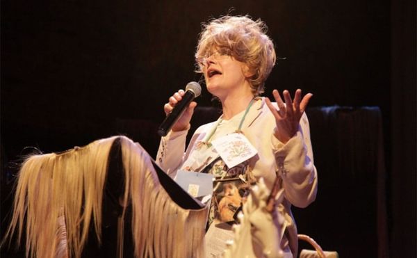 Karen Finley's "The Expanded Unicorn Gratitude Mystery," a Fantastical Look at the Political Landscape