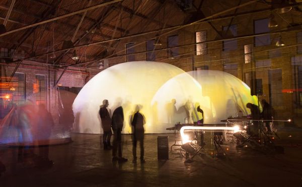 A previous dome performance by RE (photo by Travis Peck)