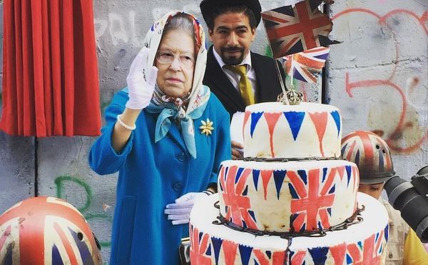 Banksy Throws “Apology" Tea Party for Palestinians in Bethlehem