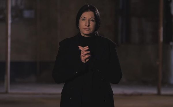 Marina Abramović describing her "Slow Motion Walk" technique inside what was to be the Marina Abramović Institute in Hudson,