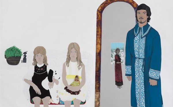 A Painted River of Gold Links a Group of Portraits