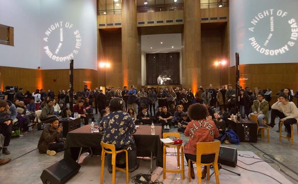 A performance at the Brooklyn Public Library's Central Library during 2017's edition of A Night of Philosophy and Ideas