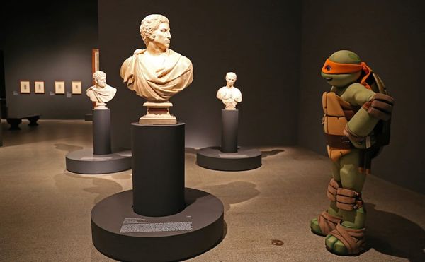 Michelangelo visits the Metropolitan Museum of Art's Michelangelo exhibition