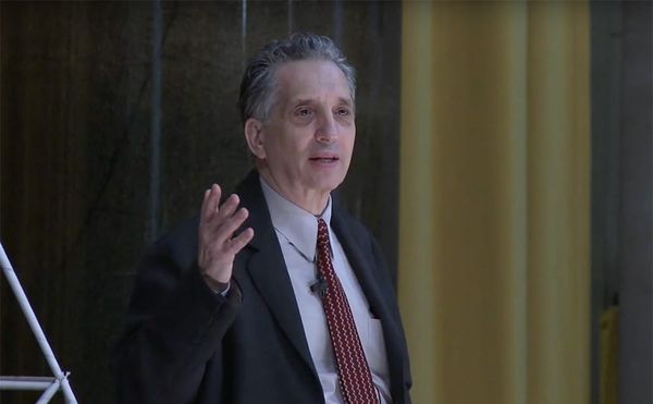 Thomas Roma giving at TED talk at Columbia University in 2014 (screenshot via YouTube)