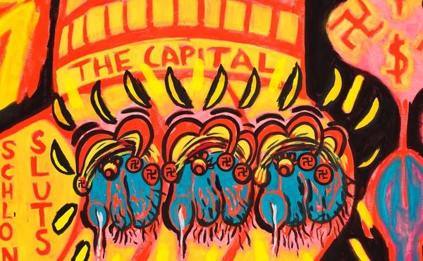 Judith Bernstein Shines a Blacklight on Trump's Crimes