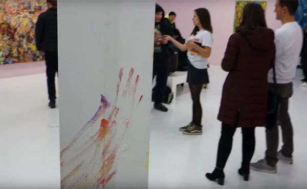 Impasto Imposter Smears Paint Around Lower East Side Gallery