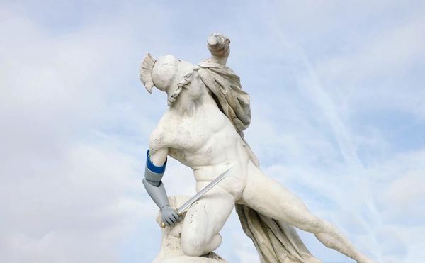 Classical Sculptures Raise Prosthetic Limbs for Disability Rights