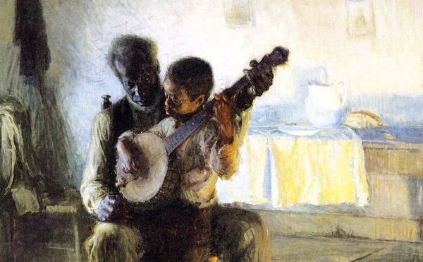 Henry Ossawa Tanner's "The Banjo Lesson"