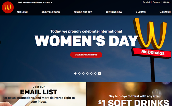 By Flipping Its Symbol on International Women's Day, McDonald's Serves Up Fast Food Feminism