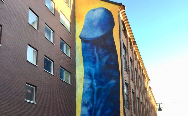 Artist's Phallus Murals Challenge Viewers "to Think Deeper, Longer, Wider, Harder"