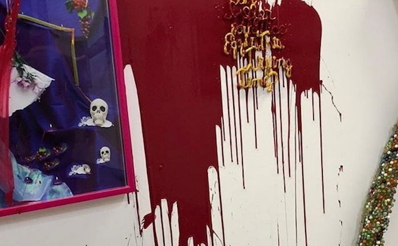 Demonstrators Splash Red Paint Inside LA Gallery in Apparent Protest of Gentrification