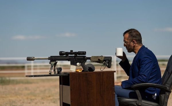 A Palestinian Artist and Former Soldier Makes Abstract Paintings with a Gun