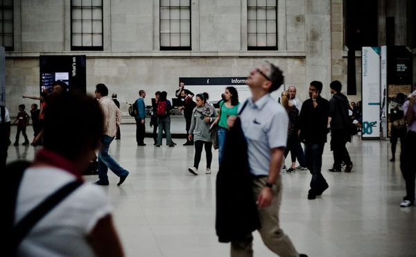 Visitors at the British Museum (photo by Mark Ramsay, via Flickr)