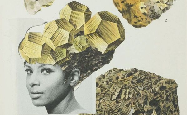 Lorna Simpson’s Glowing Collages of Women and Heads of Hair