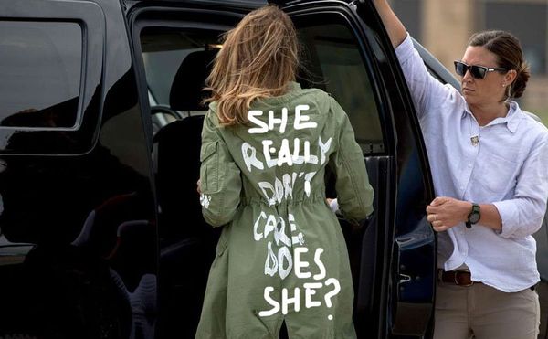 Melania Trump Walks into Hot Water at the Border with "I Really Don't Care, Do U?" Jacket