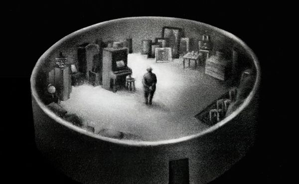 Black-and-White Animation Made out of Tiny Pins