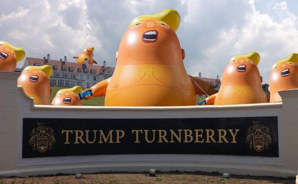 The Angry Baby Trump Balloon that Launched a Million Memes, and Several Large Protests