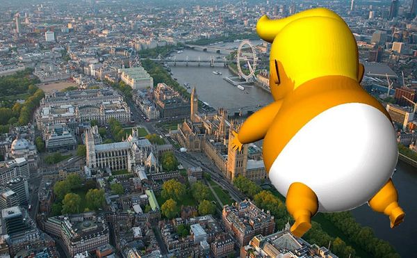Bossy Baby Trump Blimp Heads North to Haunt Scotland