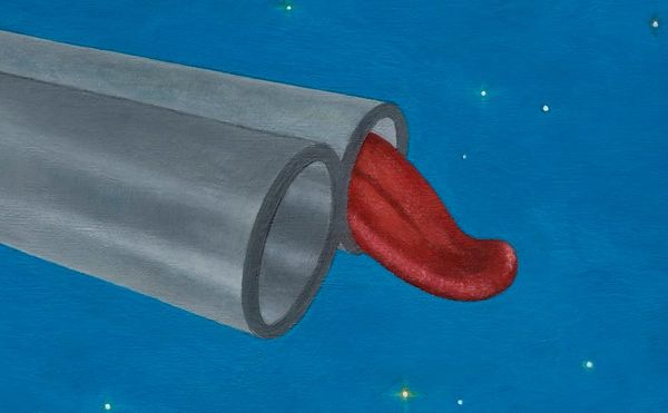 Paintings of Bodily Residue and Extra-Long Tongues