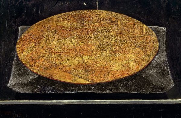 Simon Dinnerstein, The Fulbright Triptych (detail), 1971‐74, oil on wood panels, 79 ½” x 168” framed and separated. Collectio