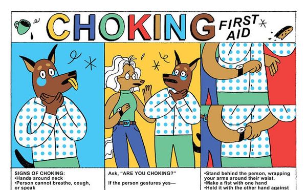Artist-Designed Choking Victim Signs and the Creative Future of Restaurants