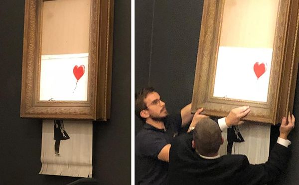 $1.3M Banksy Artwork “Self-Destructs” at Auction