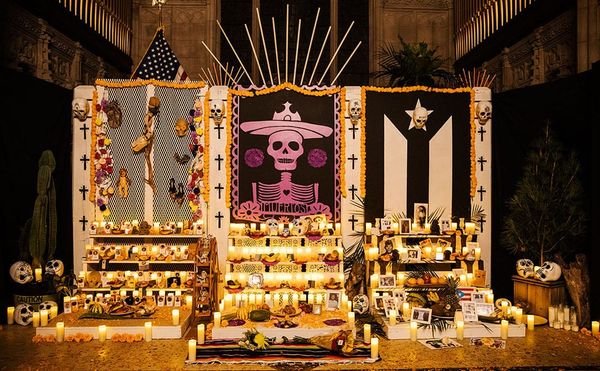 An Artist's Ofrenda Celebrates the Day of the Dead at Green-Wood Cemetery