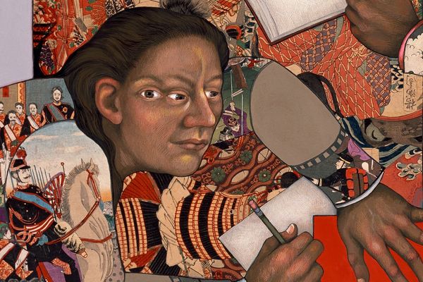 Julie Speed, War Room (detail), 2018, gouache and collage. Courtesy of the artist