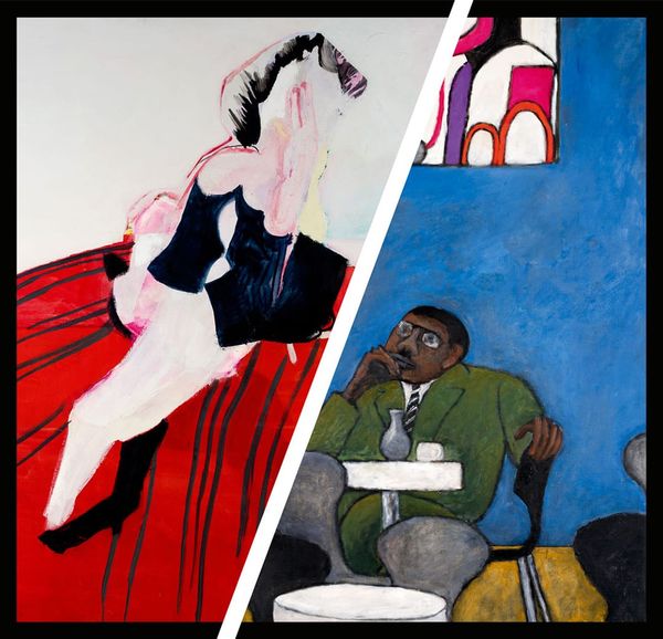 Jozef Czapski, Cafe in the Gallery, oil on canvas, 114 x 78 cm, 1968. Teresa Pagowska, A Sitter, oil on canvas, 145 x 130 cm,