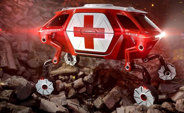 This Wild Car Design May Look Like a Mars Rover, But Could Save Your Life