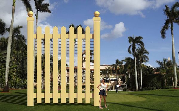 Designers Want to Build Golden Wall Around Mar-a-Lago to “Keep the ‘Bad Guys’ In”