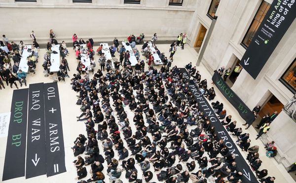 350 Anti-Oil Protestors Take Over British Museum in Its Largest Protest Ever