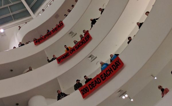 PAIN Sackler Storms Guggenheim and Metropolitan Museums for Financial Ties to Opioid Manufacturers