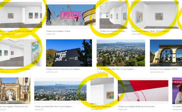 A Net Artist Takes Over the Google Image Search of “Frieze Los Angeles”