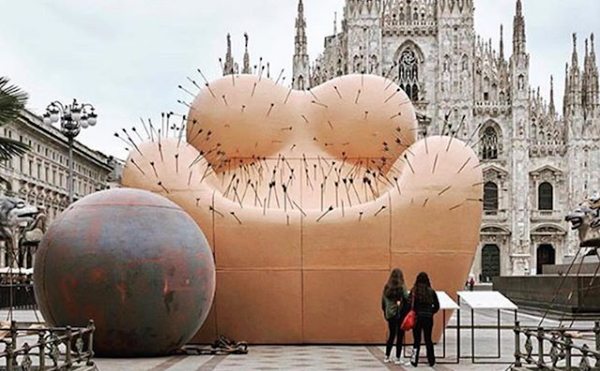 In Milan, Feminists Protest a Public Sculpture that Supposedly Stands for Women's Empowerment