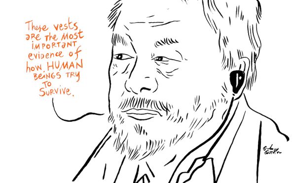 Courtroom Sketches from Ai Weiwei's Legal Battle Against Volkswagen
