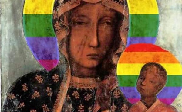 Human Rights Activist Arrested in Poland for Posters Featuring Virgin Mary with LGBTQ Halo