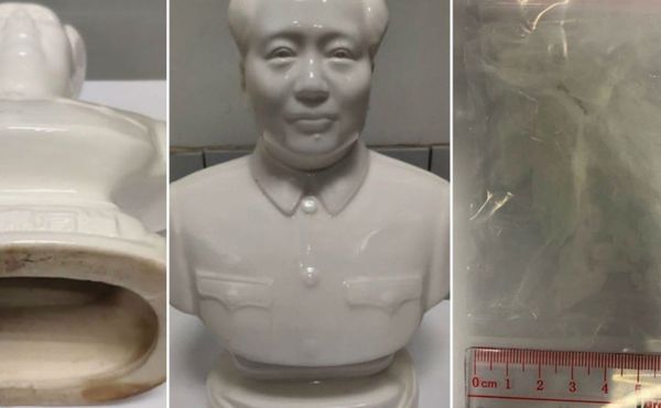 Chinese Officials Seize Mao Zedong Bust Filled With Narcotics