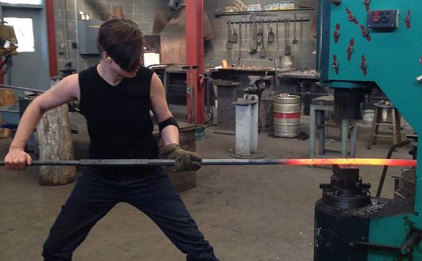 Queer Artists in Their Own Words: Rebekah Frank Found Community Through Blacksmith Workshops and Leather Bars