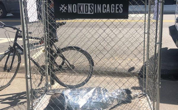 Haunting Installations About Child Immigrant Detentions Appeared Across NYC Today