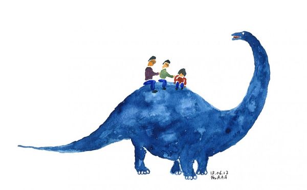 A Grandfather Illustrates His Grandchildren's Childhoods With a Moving Instagram Account