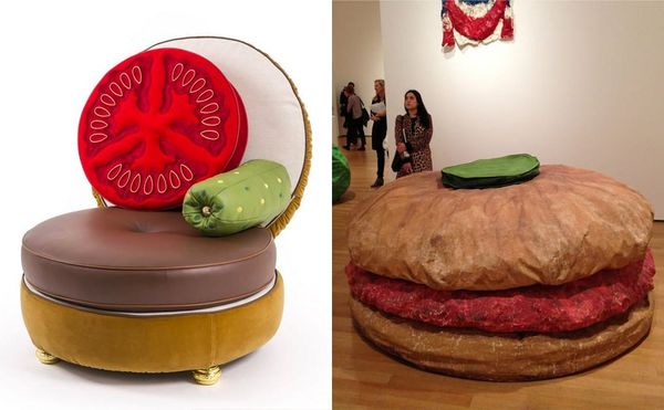 This Pricey Burger Chair Doesn't Come With Fries, But It Is Inspired by Art