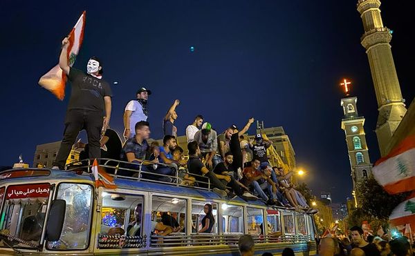 Lebanese Art Community Joins Unprecedented Protests